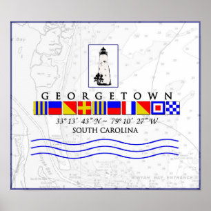 Georgetown SC Marine Signal Poster