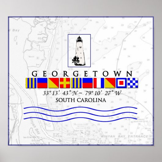 Georgetown SC Marine Signal Poster (Voorkant)