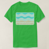 Georgetown South Carolina Crashing Wave op een SC T-shirt (Design voorkant)