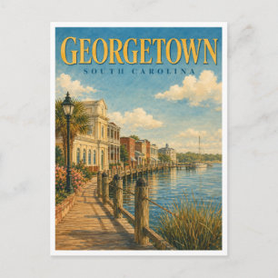 Georgetown South Carolina Harborwalk GeoSaga Briefkaart