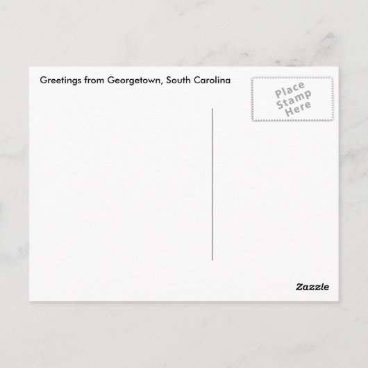 Georgetown, South Carolina Nautical Chart Briefkaa Briefkaart (Achterkant)