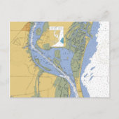 Georgetown, South Carolina Nautical Chart Briefkaa Briefkaart (Voorkant)