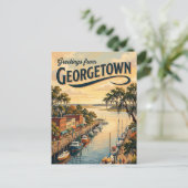 Georgetown, South Carolina, VS VS Briefkaart (Staand voorkant)
