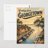 Georgetown, South Carolina, VS VS Briefkaart (Voorkant / Achterkant)