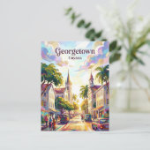 Georgetown Stad Guyana Briefkaart (Staand voorkant)