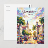 Georgetown Stad Guyana Briefkaart (Voorkant / Achterkant)