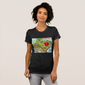 Georgetown Texas Cartoon Map T-shirt (Voorkant volledig)