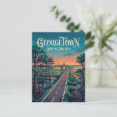 Georgetown USA Briefkaart (Staand voorkant)
