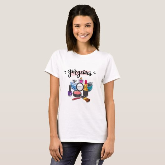 GEORGEUS MAKE-UP T-SHIRT (Voorkant volledig)