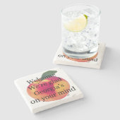 Georgia aan je hoofd, stenen onderzetter (Zijkant)