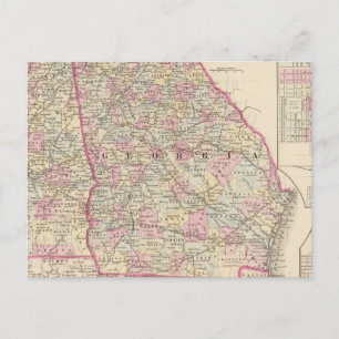 Georgia, Alabama Briefkaart
