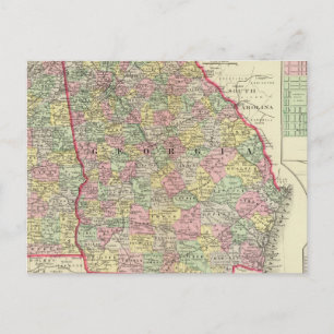 Georgia, Alabama Briefkaart