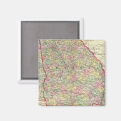 Georgia, Alabama Magneet (Voorkant / Achterkant)