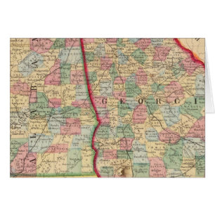 Georgia, Alabama Map door Mitchell