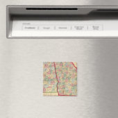 Georgia, Alabama Map door Mitchell Magneet (Insitu (Vaatwasser))