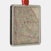 Georgia, Alabama Metalen Ornament (Rechts)