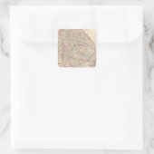 Georgia, Alabama Vierkante Sticker (Tas)