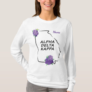 Georgia Alpha Delta Kappa Tshirt Casual met naam