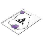 Georgia Alpha Delta Kappa zwarte driehoek logo Notitieboek (Linkerzijde)