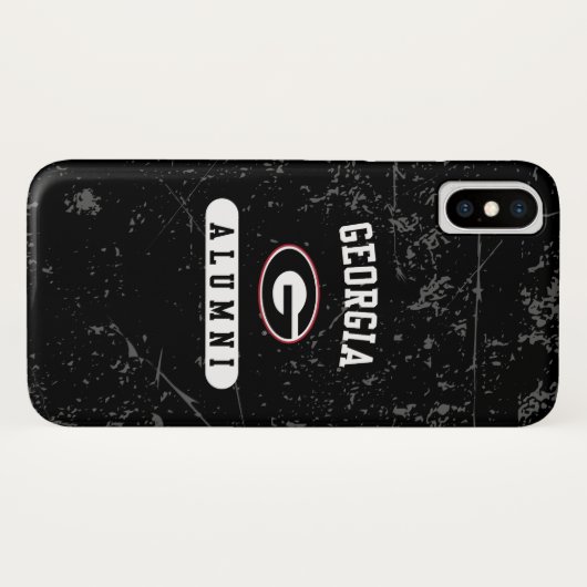 Georgia Alumni | Grunge Case-Mate iPhone Case (Achterkant (horizontaal))