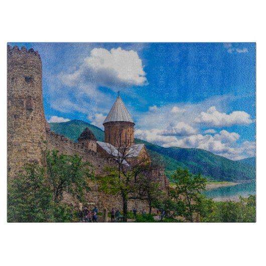 Georgia Ananuri Castle Architecture Snijplank (Voorkant)