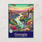 Georgia | Anime Style Cel Shaded Briefkaart (Voorkant)