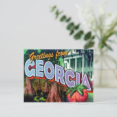 Georgia ansichtkaart briefkaart (Staand voorkant)
