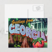 Georgia ansichtkaart briefkaart (Voorkant / Achterkant)