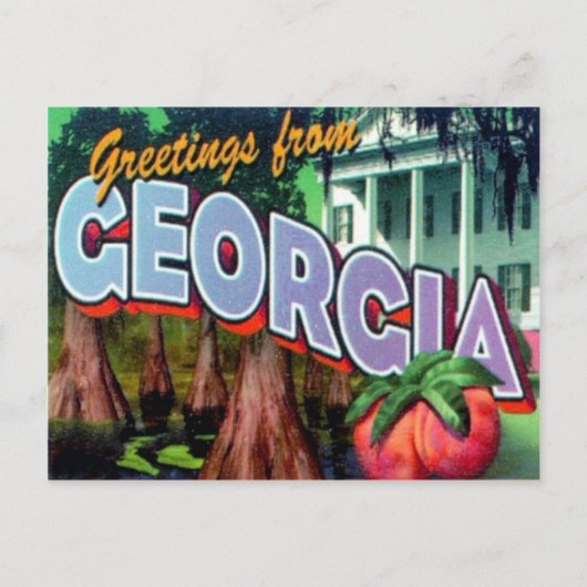 Georgia ansichtkaart briefkaart (Voorkant)