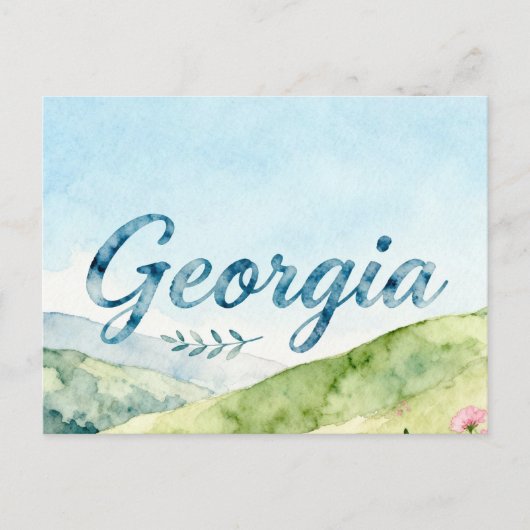 Georgia Ansichtkaart Briefkaart (Voorkant)