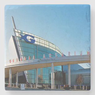 Georgia Aquarium Atlanta Marble Stone Onderzetter. Stenen Onderzetter