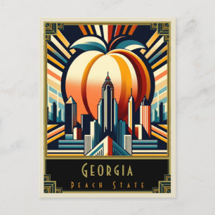 Georgia   Art. Deco Briefkaart