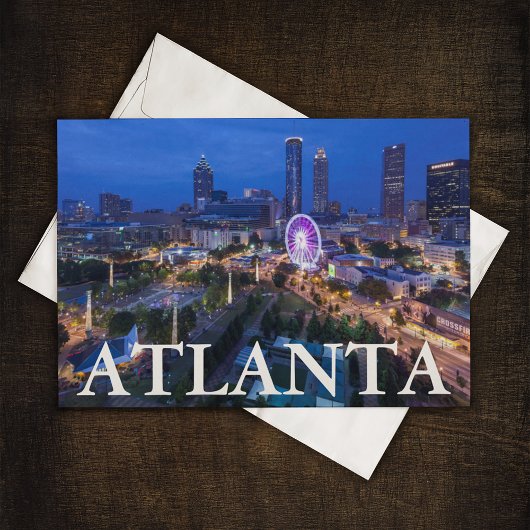 Georgia, Atlanta, het Centennial Olympisch Park Briefkaart