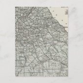 Georgia Atlas Map Briefkaart (Voorkant)