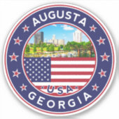 Georgia, Augusta Sticker (Voorkant)
