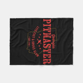 Georgia BBQ Pitmaster voor vlees roken barbecue Fleece Deken (Voorkant (Horizontaal))