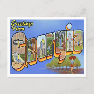 Georgia  Big Letters Briefkaart