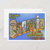 Georgia Big Letters Briefkaart (Voorkant / Achterkant)