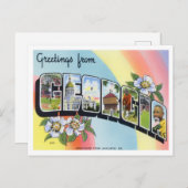 Georgia  Big Letters Briefkaart (Voorkant / Achterkant)