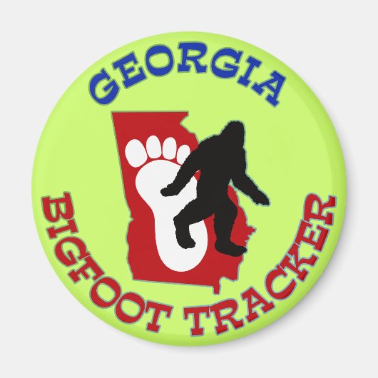 Georgia Bigfoot Tracker Magneet (Voorkant)