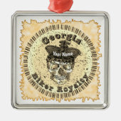 Georgia Biker  Metalen Ornament (Voorkant)