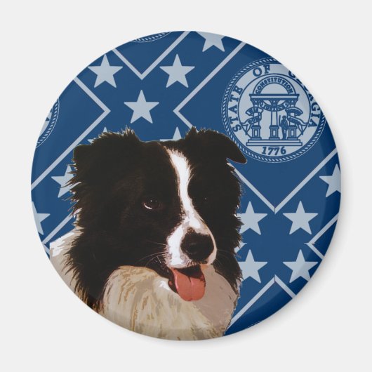 Georgia Border Collie Magneet (Voorkant)