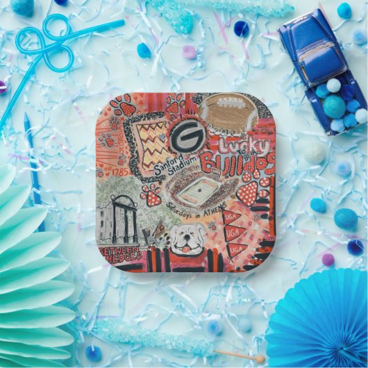 Georgia Bound Papieren Bordje (Feest)