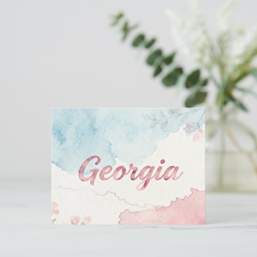 Georgia Briefkaart (Staand voorkant)