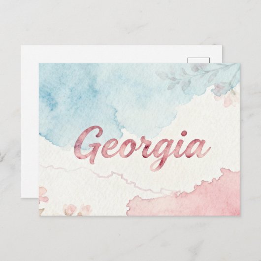 Georgia Briefkaart (Voorkant / Achterkant)