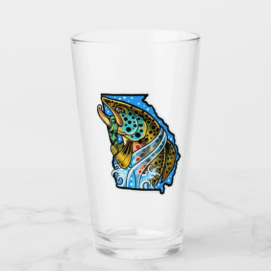 Georgia Brown Forel Craft Beer Pint Glas (Voorkant)