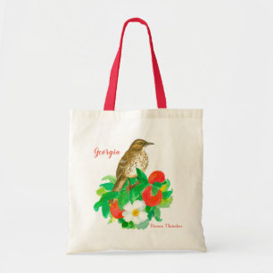 Georgia Brown Thrasher Cherokee Roos Tote Bag