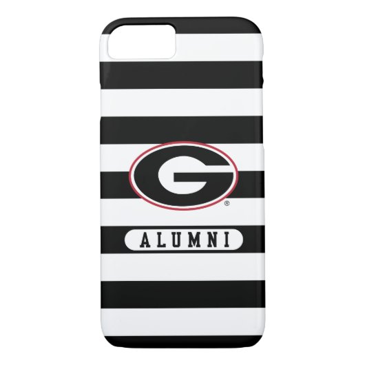 Georgia Bulldogs Alumni | Stripes Case-Mate iPhone Case (Achterkant)