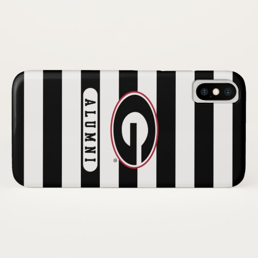 Georgia Bulldogs Alumni | Stripes Case-Mate iPhone Case (Achterkant (horizontaal))