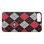Georgia Bulldogs Logo | Argyle Pattern Case-Mate iPhone Case (Achterkant (Horizontaal))